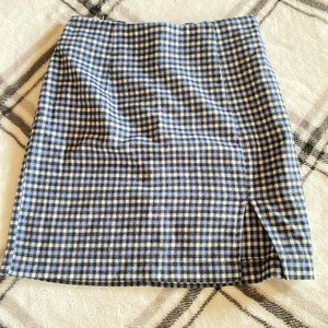 BLUE AND BLACK skirt !!